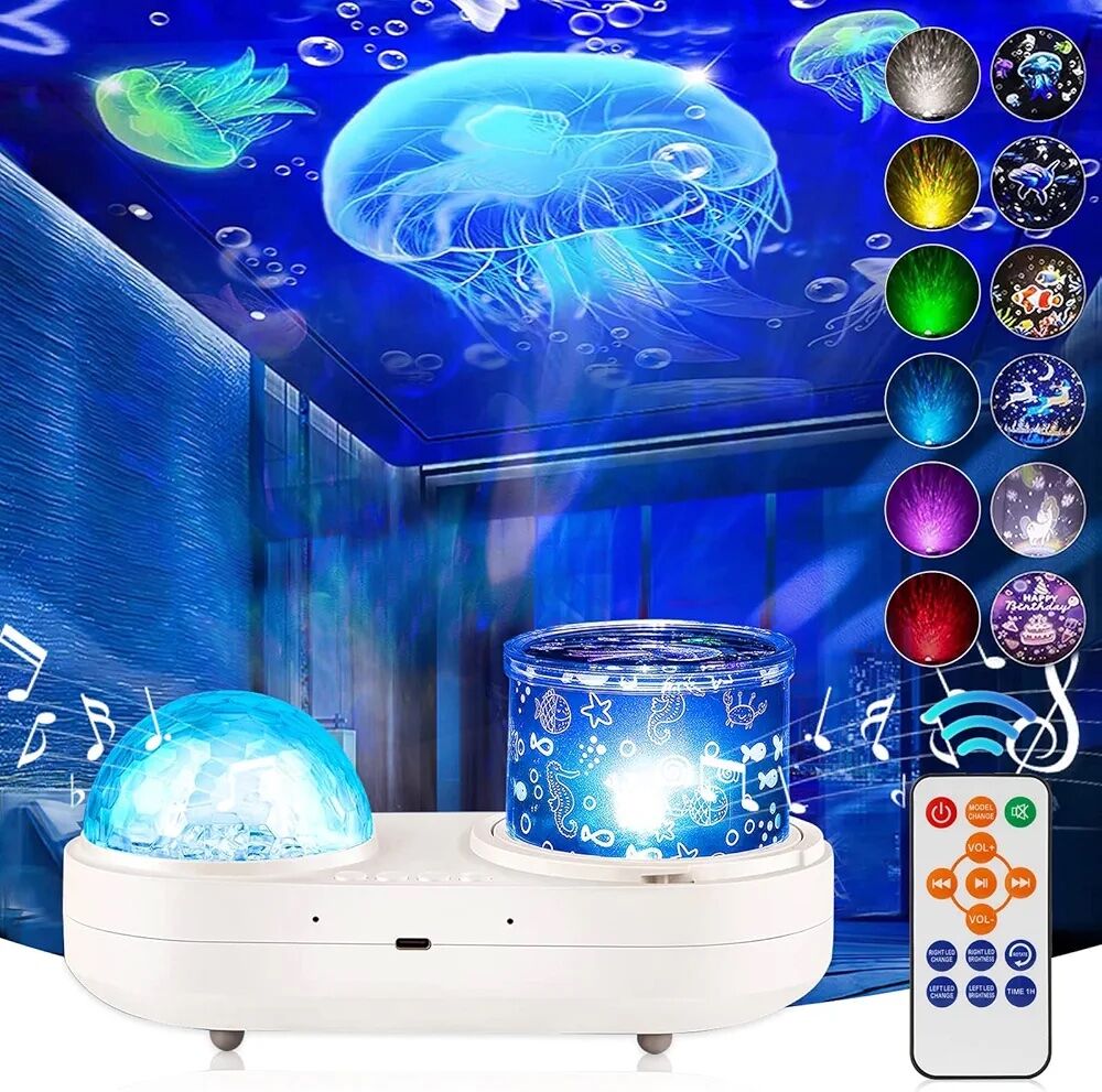 Toptan Müzikli Galaxy Projeksiyon Gece Lambası Nebula Projektör Lamba