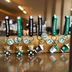 Toptan Starbucks Lüx Anahtarlık Çanta Süsü Aksesuar 12li