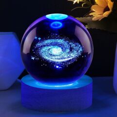 Toptan Işıklı Ahşap Altlıklı Cam Küre