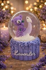 Karakterli Ara Boy Işıklı Kar Küresi