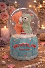 Karakterli Ara Boy Işıklı Kar Küresi