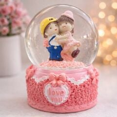 Karakterli Ara Boy Işıklı Kar Küresi