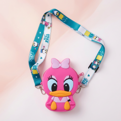 Toptan Dufy Duck Silikon Çanta – Sevimli Karakterli Mini Omuz Çantası