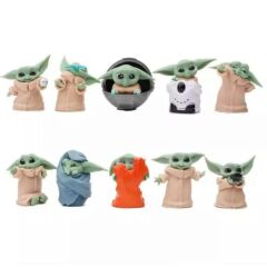 Toptan Baby Yoda Figür 10’lu Set
