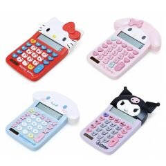 Toptan Sanrio Kuromi My Melody Cinnamoroll Hello Kitty Hesap Makinesi 1 Adet
