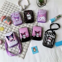 Toptan Sanrio Kuromi Çanta Lüxs Kuromi Bozuk Para Cüzdanı