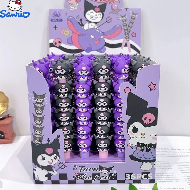 Toptan Sanrio Kuromi Kalem Dönen 36 Adet