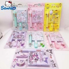 Toptan Sanrio Kuromi My Melody Cinnamoroll Kırtasiye Seti 1 Paket Karışık 12 Adet