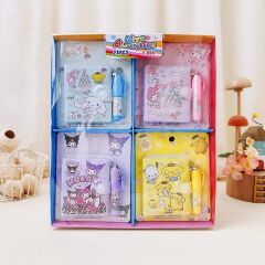Toptan Sanrio Kuromi My Melody Cinnamoroll Defter ve Kalem Seti Anı Not Defteri 24 Adet
