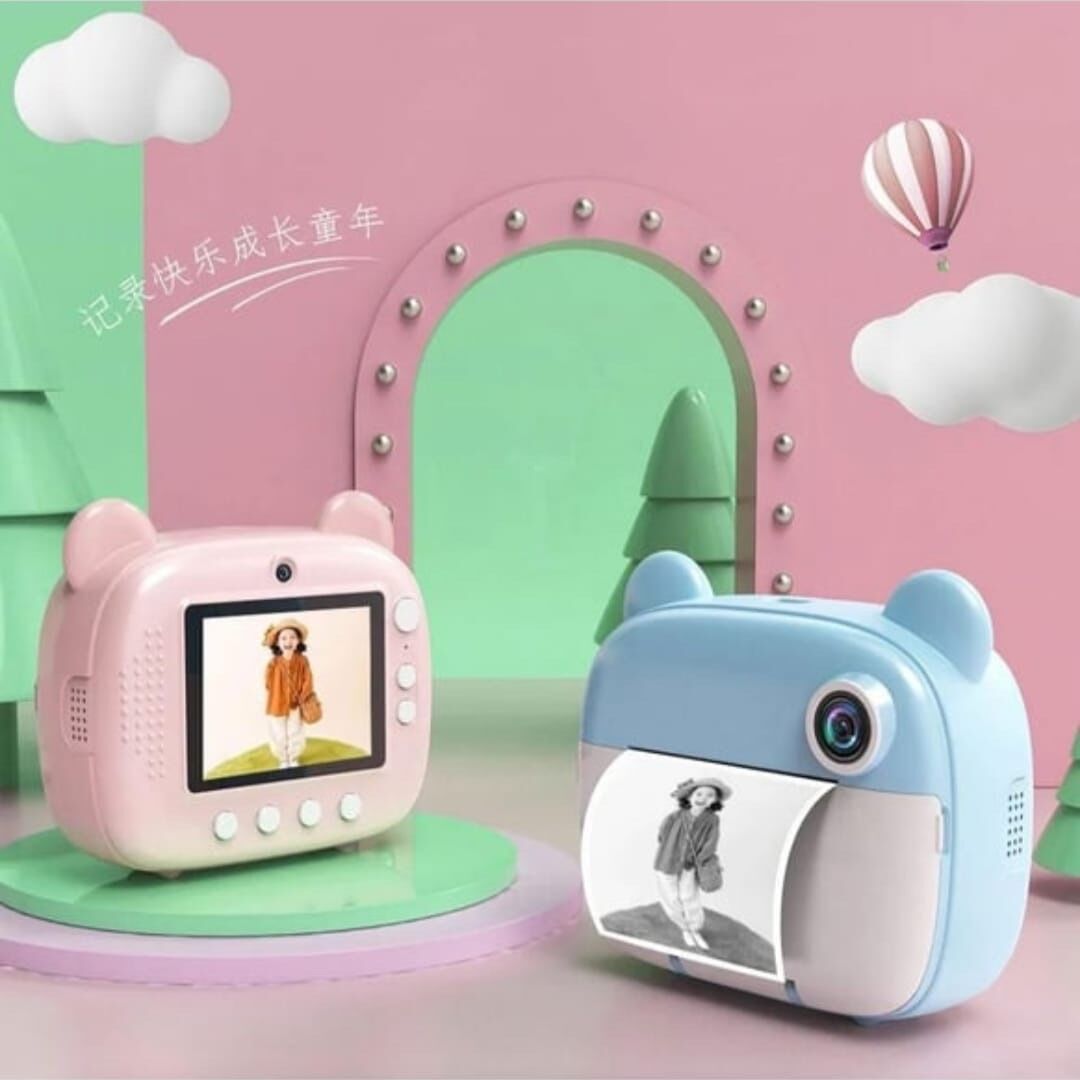 Toptan Çocuk Kamerası Dijital Fotoğraf Makinesi Anında Siyah Beyaz Baskı