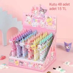 Toptan Sanrio Kuromi Tükenmez Jel Kalem 48 Adet