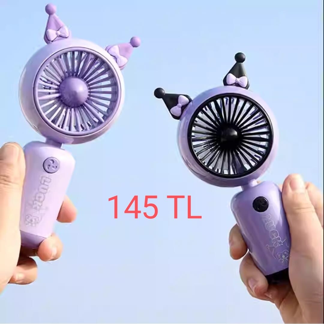 Toptan Sanrio Kuromi Şarjlı Fan