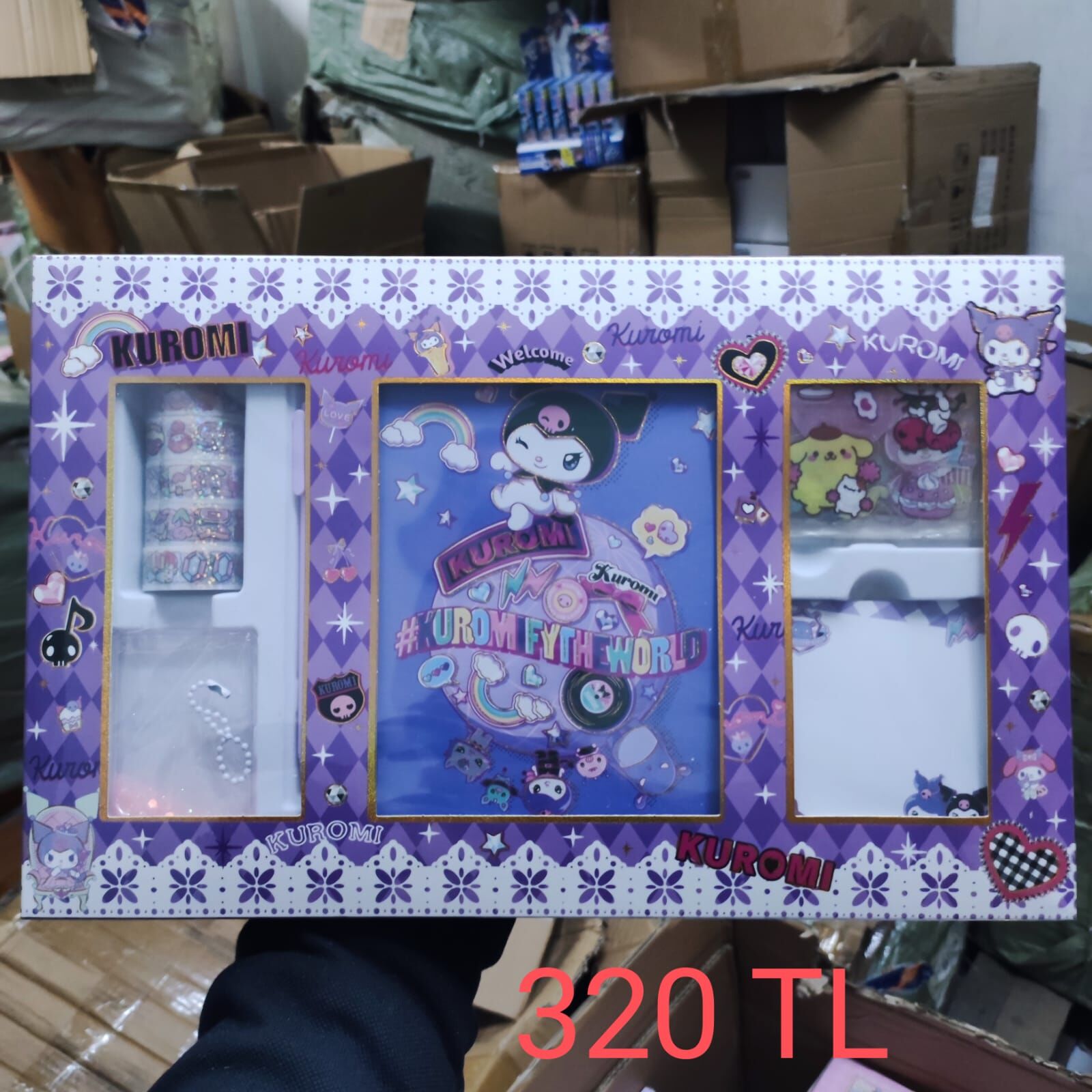 Toptan Lüx Kuromi Kirtasiye Hediyelik Set