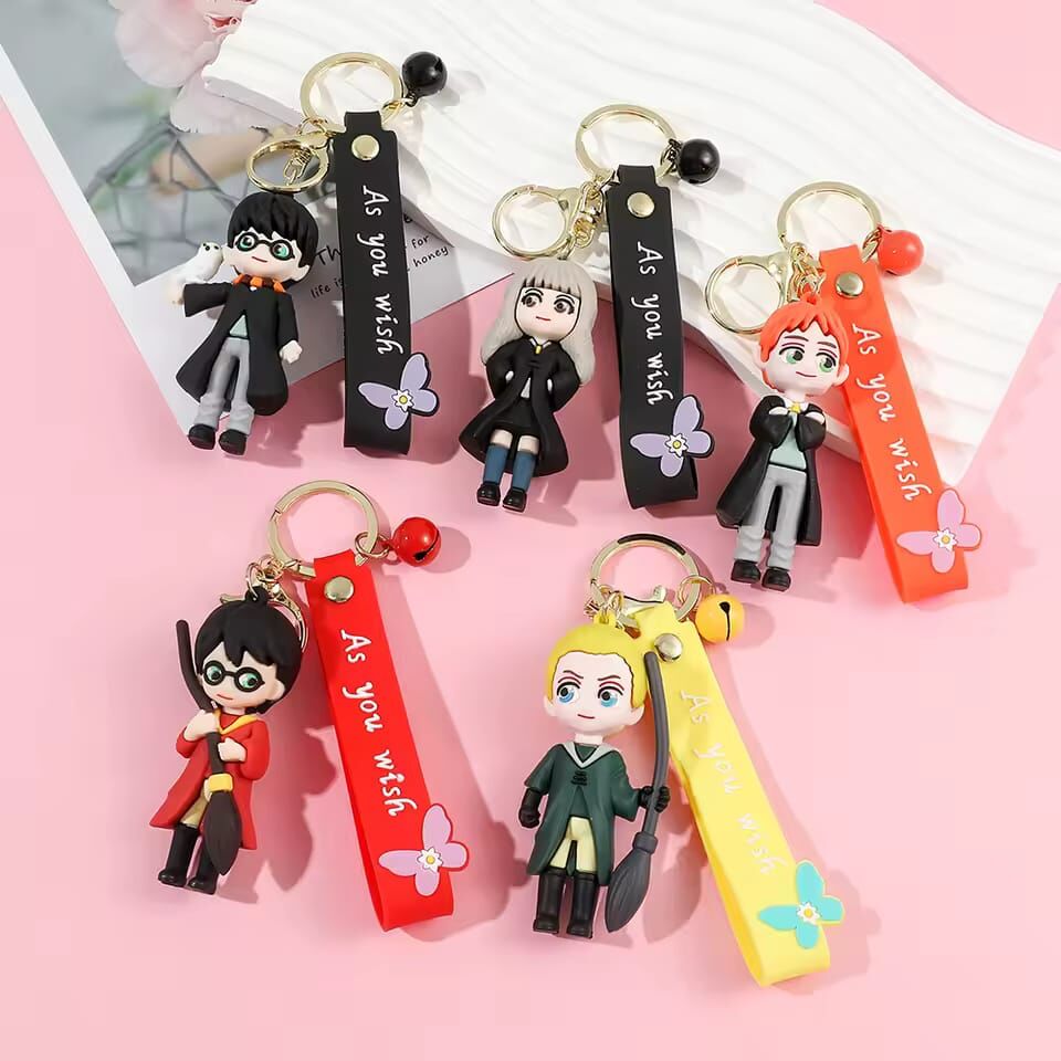 Toptan Harry Potter Karakterleri Lüx Anahtarlık Çanta Süsü Aksesuarı 12 Adet