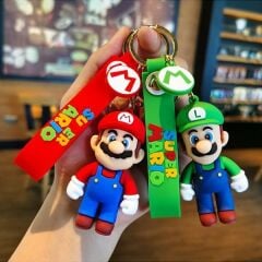 Toptan Süper Mario Lüx Anahtarlık Çanta Süsü Aksesuarı 12 Adet