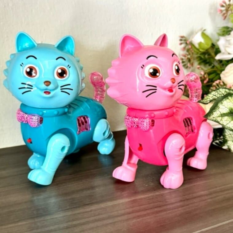 Toptan Kedi Yürüyen Hareketli Müzikli Işıklı Kedi Oyuncak