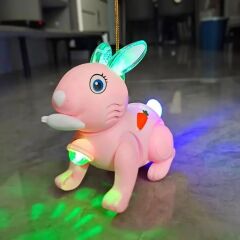 Toptan Tavşan Yürüyen Hareketli Müzikli Işıklı Tavşan Oyuncak