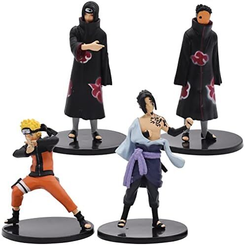 Toptan Anime Naruto 4 Adet Figür Seti