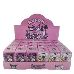 Toptan Sanrio Kuromi Sürpriz Kutu 24 Adet Kuromi Figür Anahtarlık Sürpriz Kutu