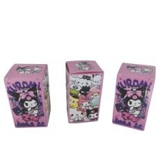 Toptan Sanrio Kuromi Sürpriz Kutu 24 Adet Kuromi Figür Anahtarlık Sürpriz Kutu