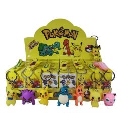 Toptan Pokemon Pikachu Sürpriz Kutu 24 Adet Pokemon Figür Anahtarlık Sürpriz Kutu