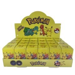 Toptan Pokemon Pikachu Sürpriz Kutu 24 Adet Pokemon Figür Anahtarlık Sürpriz Kutu