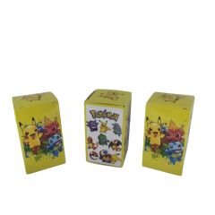 Toptan Pokemon Pikachu Sürpriz Kutu 24 Adet Pokemon Figür Anahtarlık Sürpriz Kutu