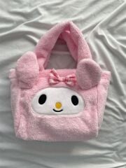 Toptan My Melody Pembe Peluş çanta