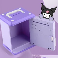 Toptan Sanrio Kuromi Kasa Şeklinde Elektronik Şifreli Atm Kasa Kumbara Ledli Müzikli