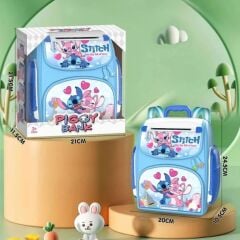 Toptan Stitch Parmak İzli Şifreli Otomatik Kağıt Para Alan Atm Kasa Kumbara Stitch Okul Çantası