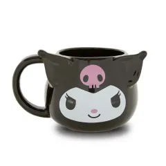 Toptan Sanrio Kuromi Figürlü 3D Porselen Kupa Mug Bardak Kahve Fincanı Büyük Boy