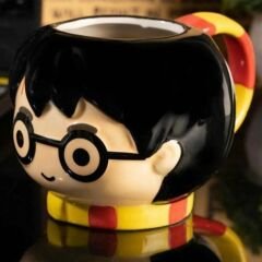 Toptan Harry Potter Figürlü 3D Porselen Kupa Mug Bardak Kahve Fincanı Büyük Boy