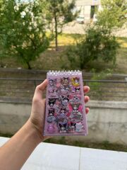 Toptan Sanrio  Kuromi Melody Cinnamoroll Karakterli Stickerlı Not Defter