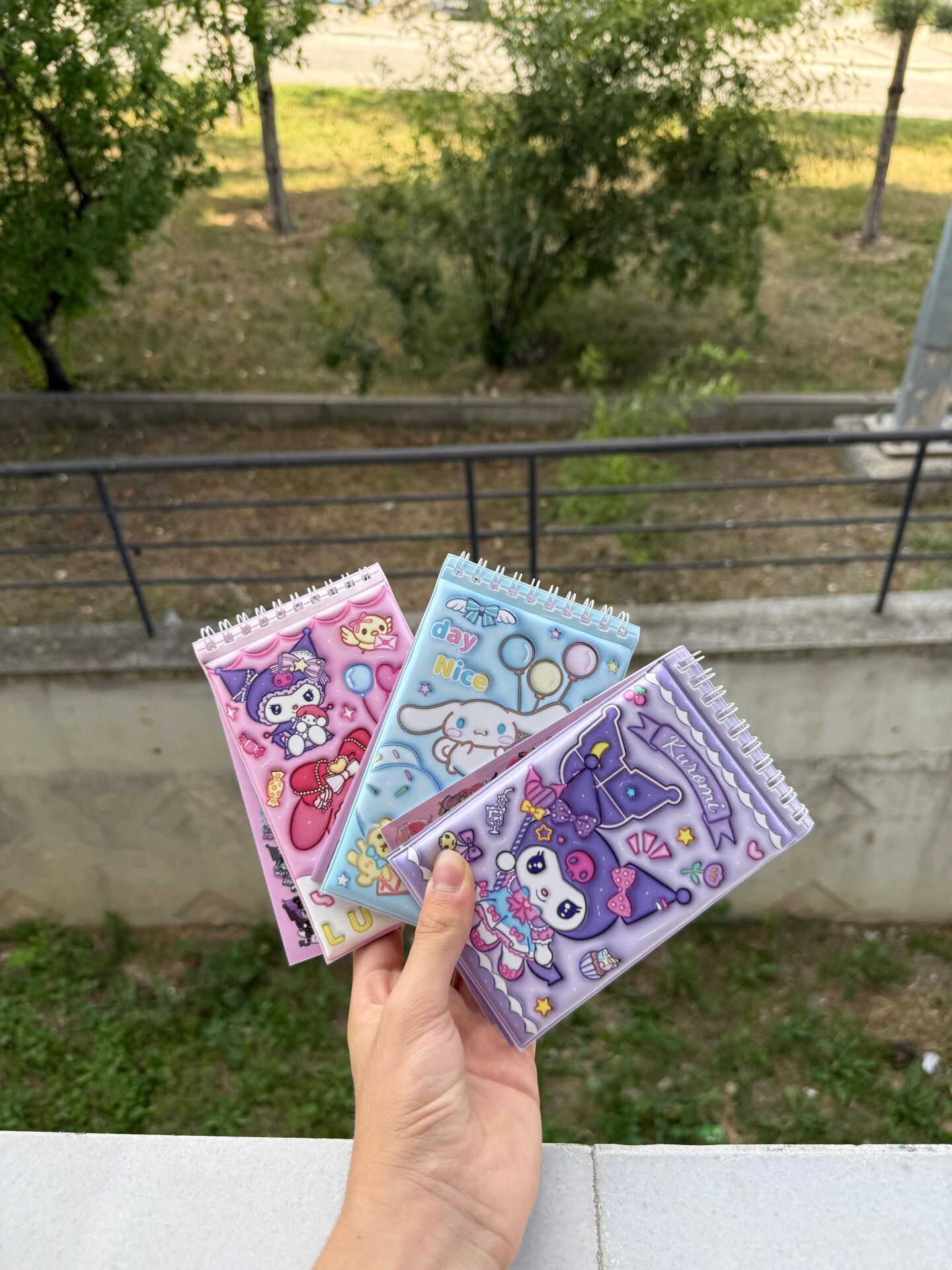 Toptan Sanrio  Kuromi Melody Cinnamoroll Karakterli Stickerlı Not Defter