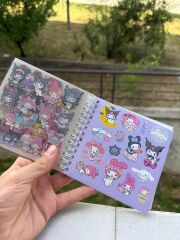 Toptan Sanrio Kuromi Cinnamoroll Stickerli Not Defteri