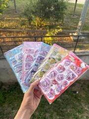 Toptan Sulu Pullu 3D LÜX Sticker 12 Adet