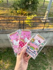 Toptan Sanrio Hello Kitty Renkli Çizgili Not Defteri 1 Adet