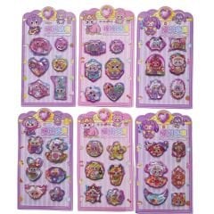 Toptan Labubu 3D Renkli Sulu Kabartmalı Sticker