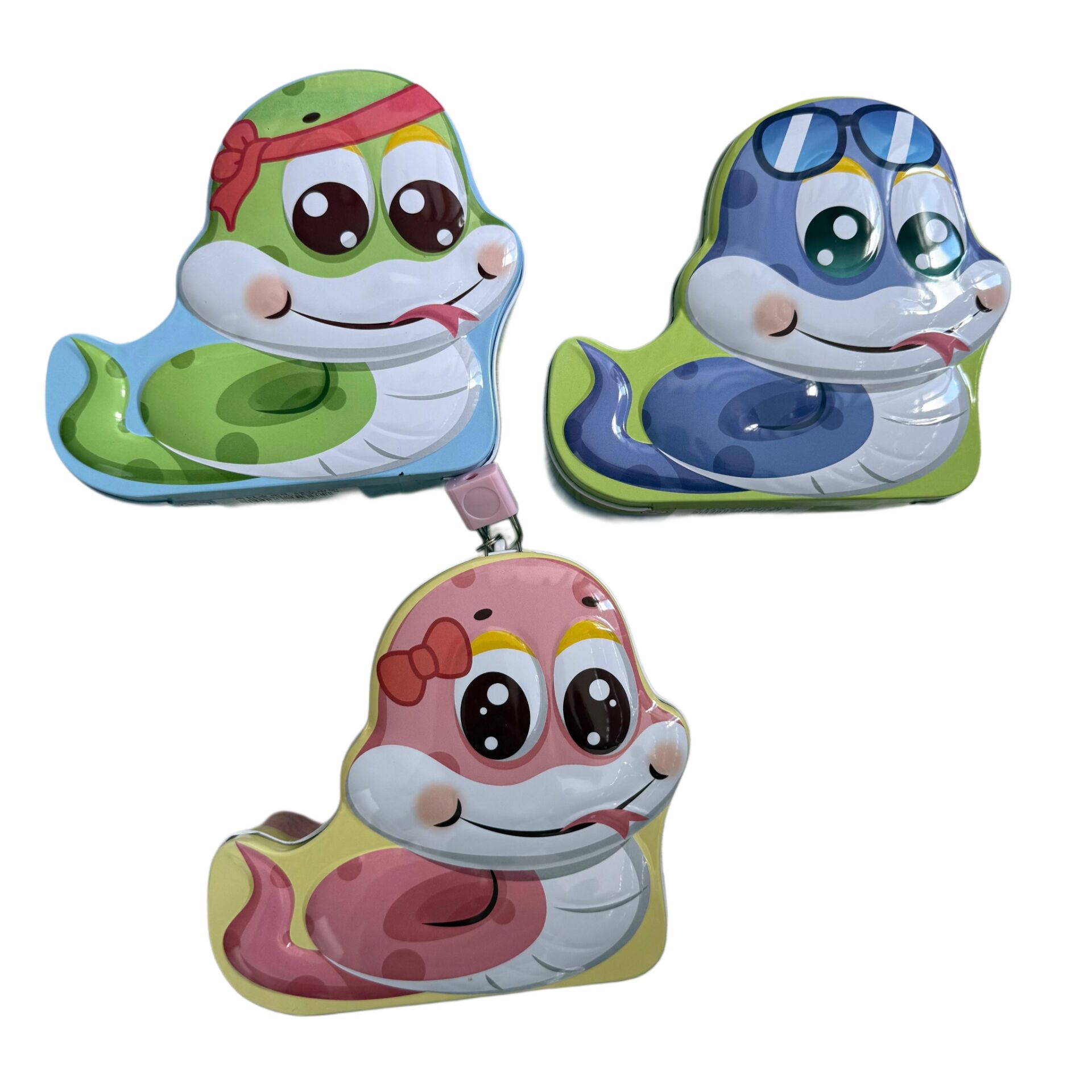 Toptan Sevimli Yılan Metal Kilitli Kumbara 1 Adet