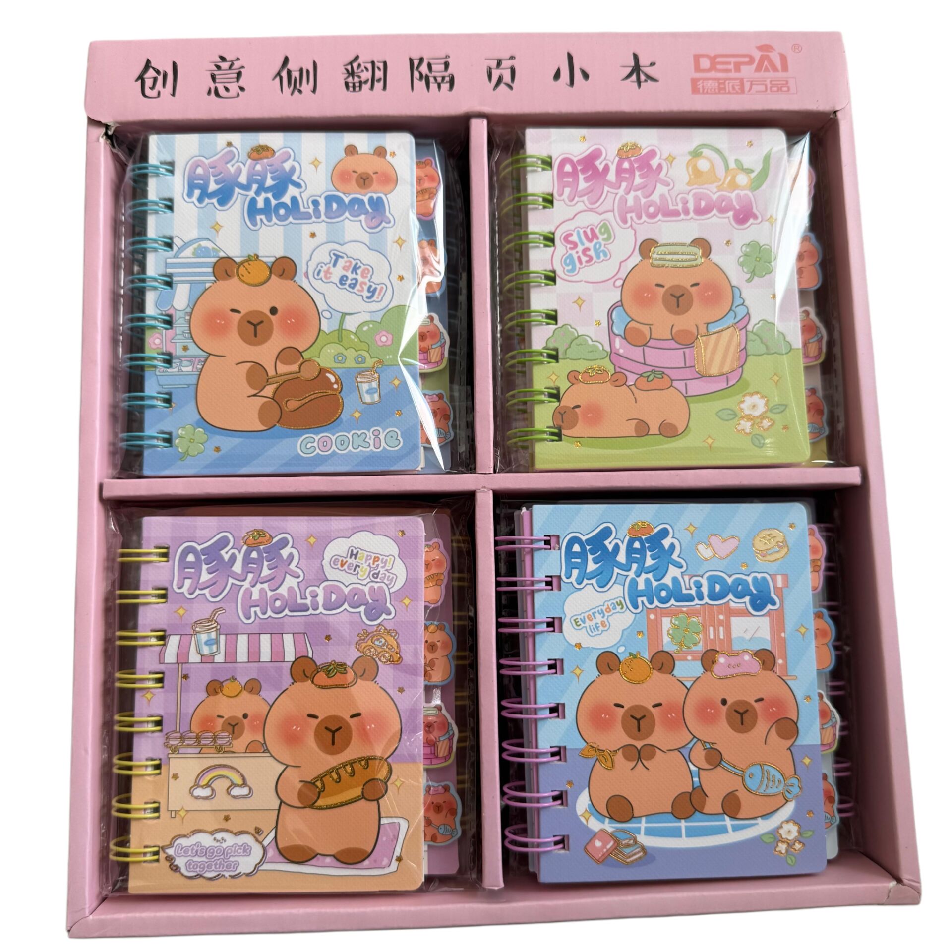 Toptan Capybara Renkli Not Defteri Kapibara Defter