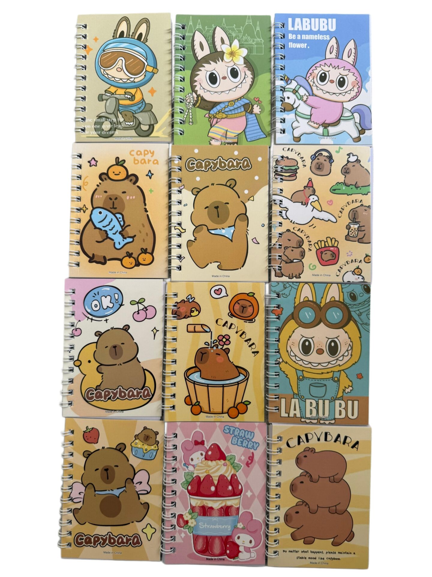 Toptan Labubu Capybara Not Defteri 1 Adet