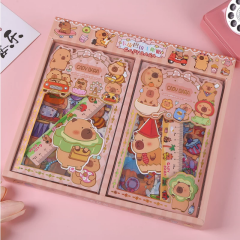 Toptan Capybara Sticker Seti Cetvelli Kapibara Sticker Set 1 Adet