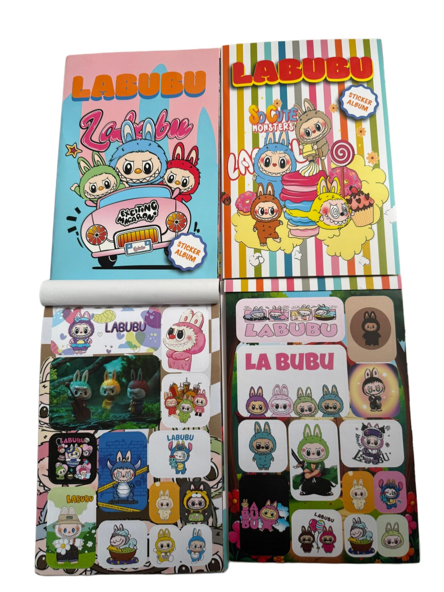 Toptan Labubu Sticker Albümü Büyük Boy 16 Sayfa