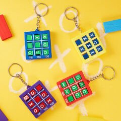 Toptan Tic Tac Toe Oyunu Eğitici Bulmaca Oyunu Anahtarlık