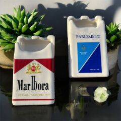 Toptan Marlboro Parlement Sigara Paketi Şeklinde Kül Tablası 20 Adet Küllük