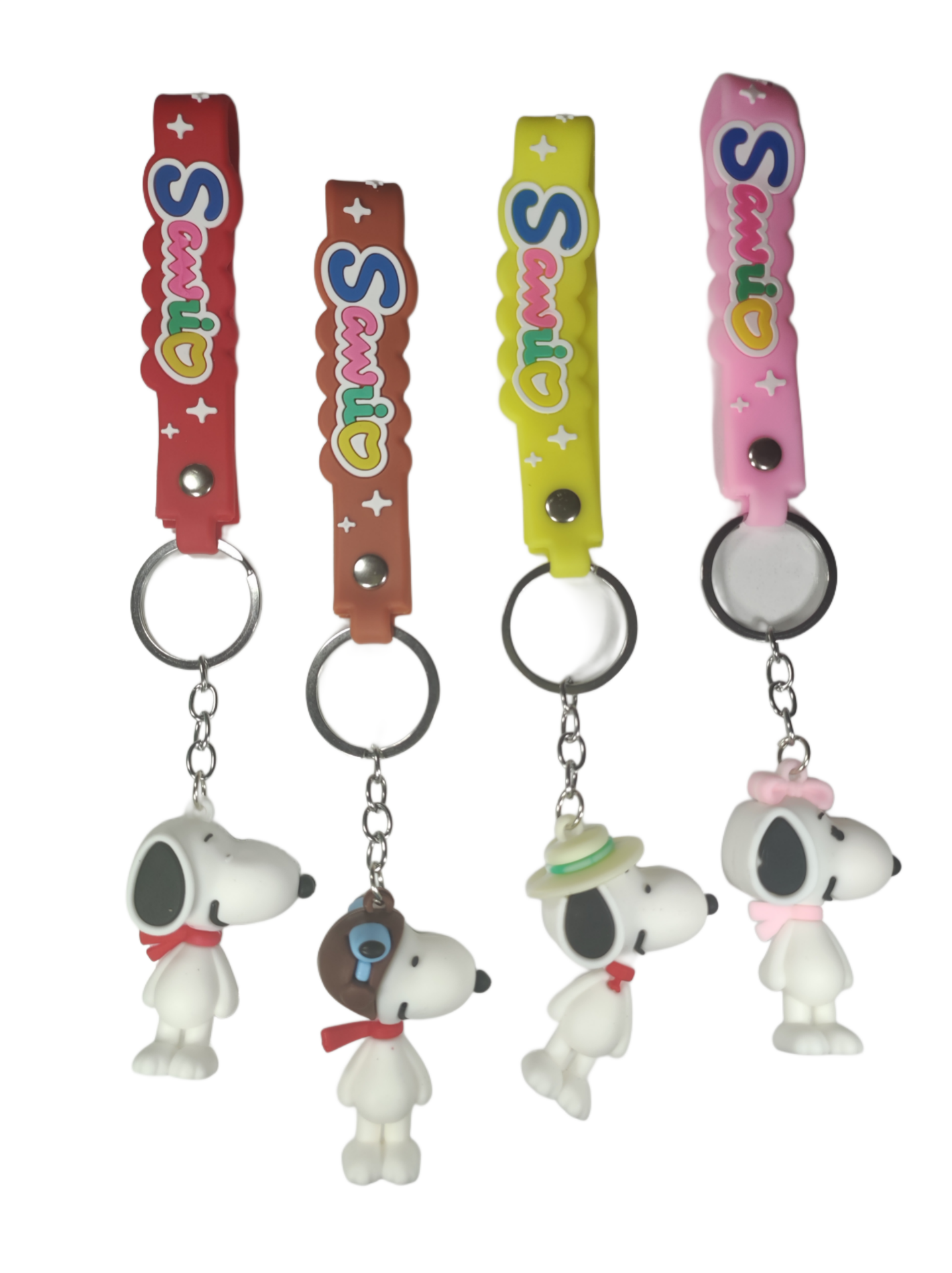 Toptan Snoopy Anahtarlık 12 Adet Snoopy Silikon Anahtarlık Lüx Anahtarlık Çanta Süsü Aksesuarı