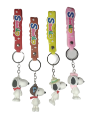 Toptan Snoopy Anahtarlık 12 Adet Snoopy Silikon Anahtarlık Lüx Anahtarlık Çanta Süsü Aksesuarı