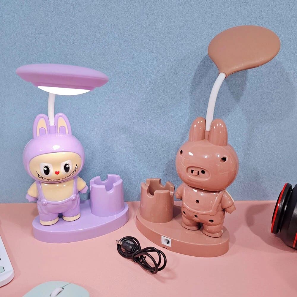 Toptan Labubu Tasarımlı Masa Lambası Çocuk Odası Gece Lambası Labubu Çalışma Lambası