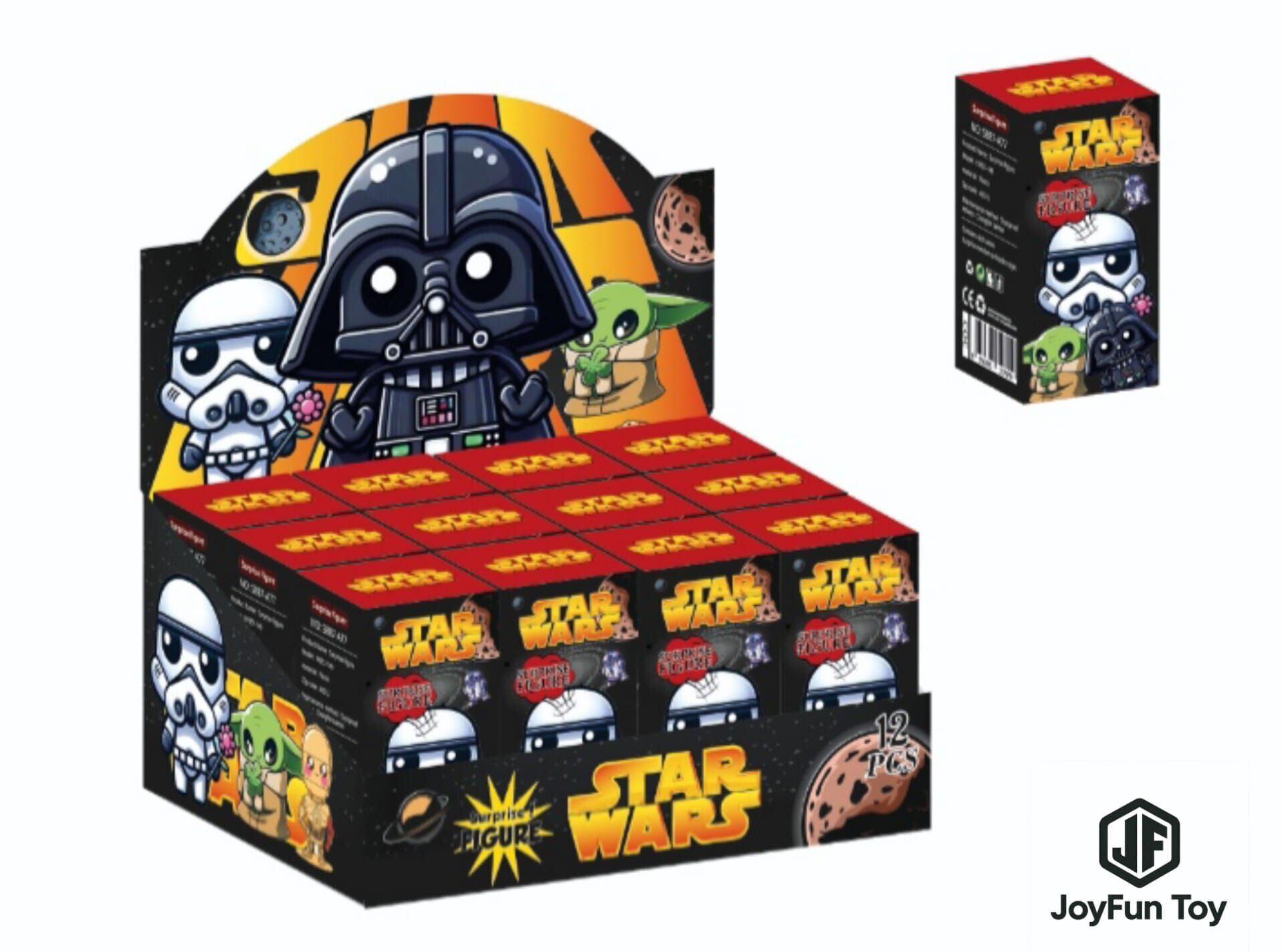 Toptan Star Wars Tasarımlı Sürpriz Kutulu Figür 12Lİ