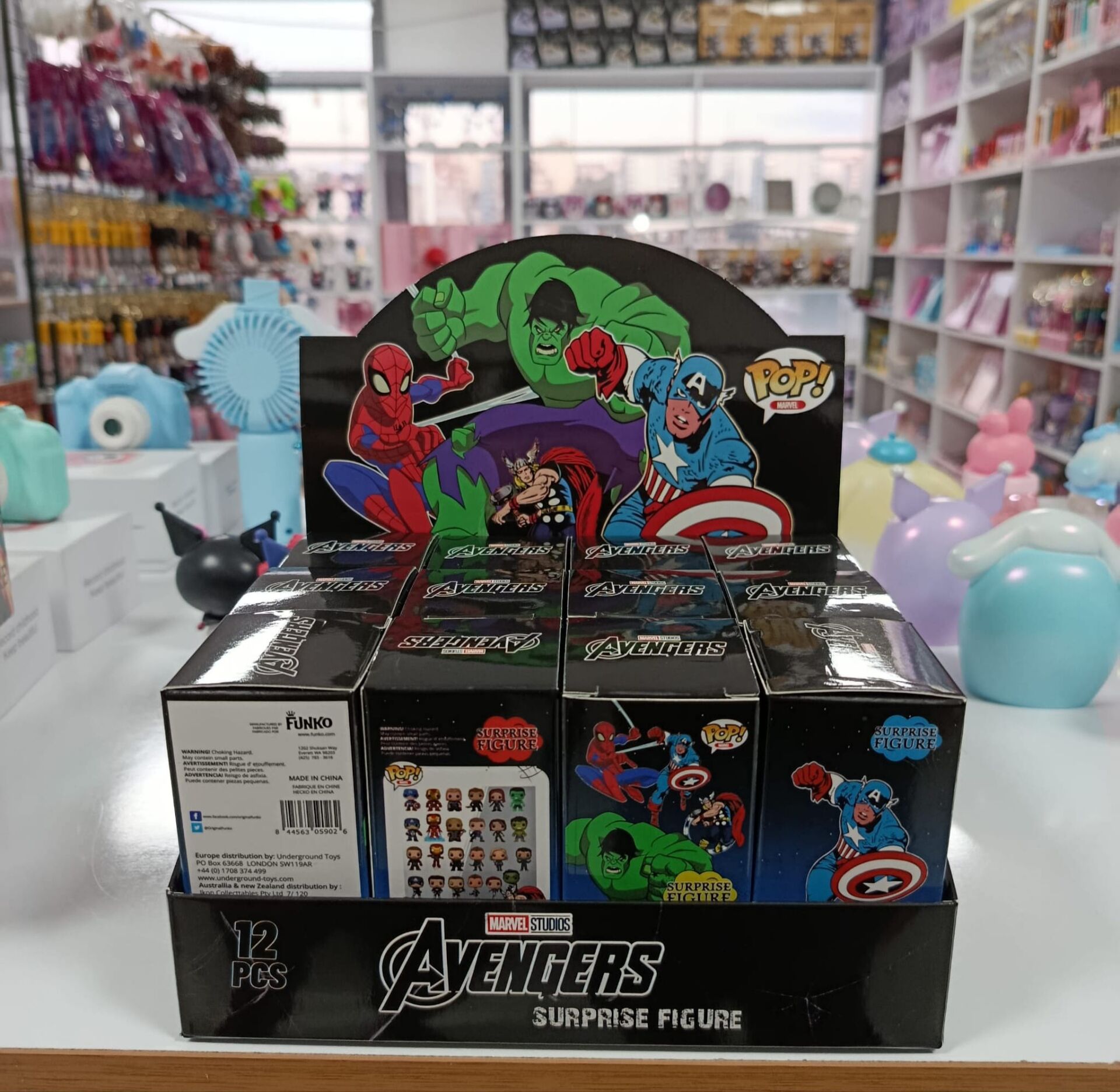 Toptan Marvel Tasarımlı Sürpriz Kutulu Figür 12Lİ